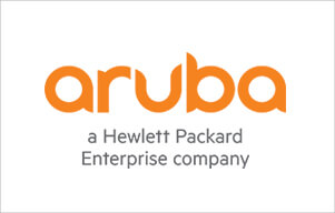 aruba, a hewlett packard enterprise company brand logo